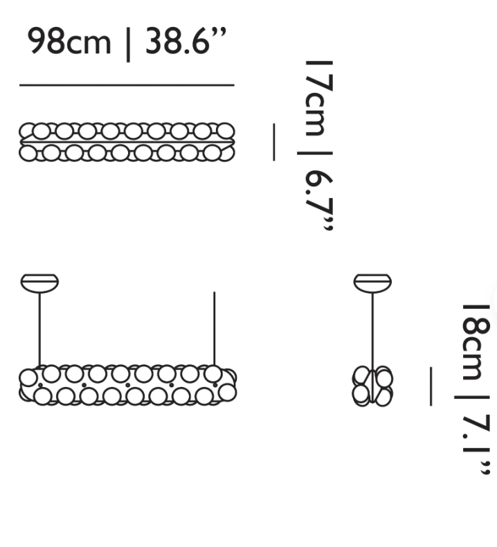 Prop Light Suspended - Double Horizontal
